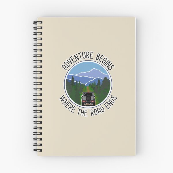 Item preview, Adventure Begins Where The Road Ends ~ Medium Grey designed and sold by ZookiniYellow.