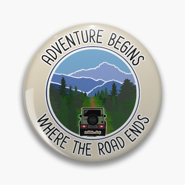 Item preview, Adventure Begins Where The Road Ends ~ Jungle Green designed and sold by ZookiniYellow.