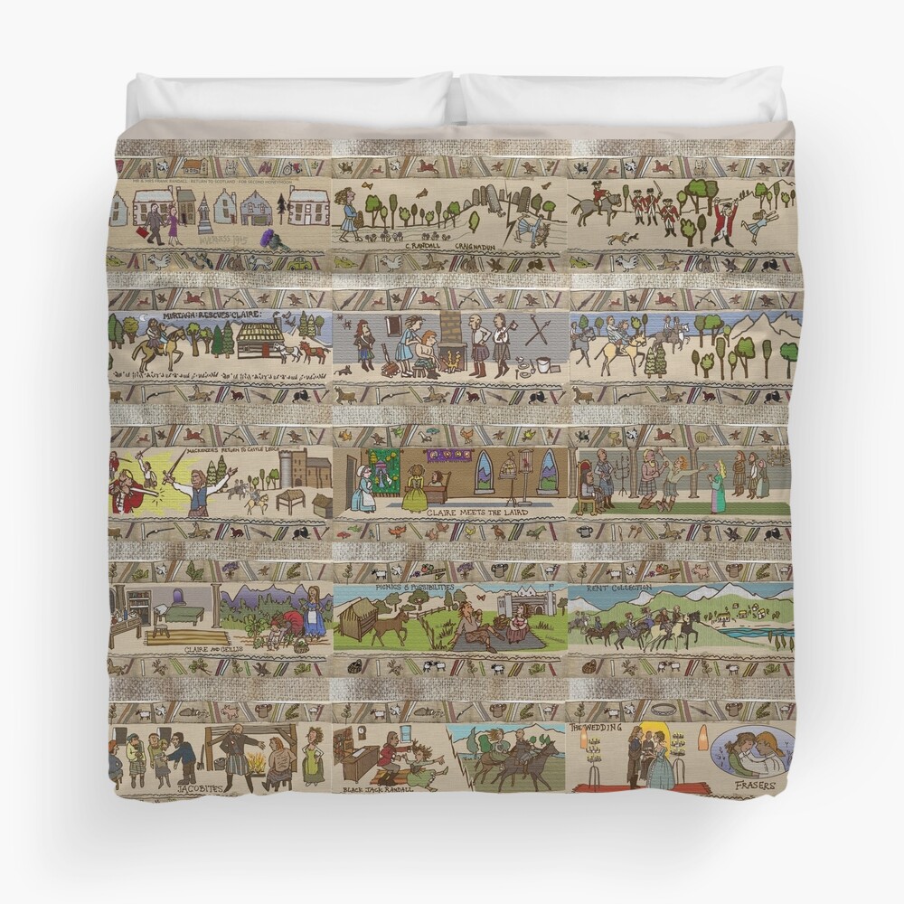 Fifteen panels of Gabeaux Tapestry Duvet Cover