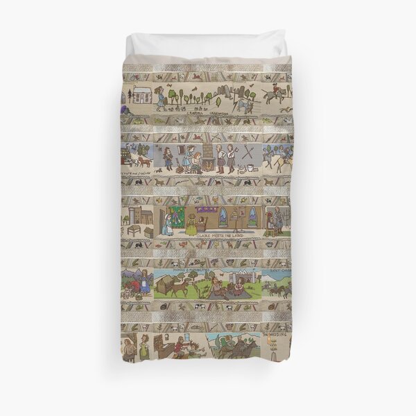 Fifteen panels of Gabeaux Tapestry Duvet Cover