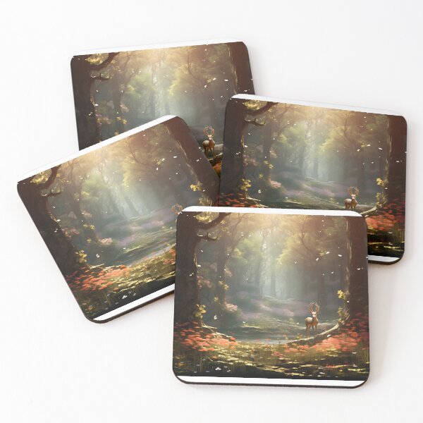 Item preview, Image of a summer morning in the forest in the style of an oil painting designed and sold by Pflugart.