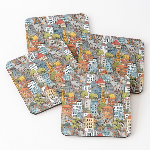 Item preview, City streets pattern designed and sold by Lexa Pix.