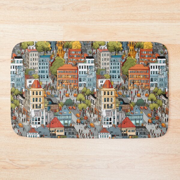 Item preview, City streets pattern designed and sold by Lexa Pix.
