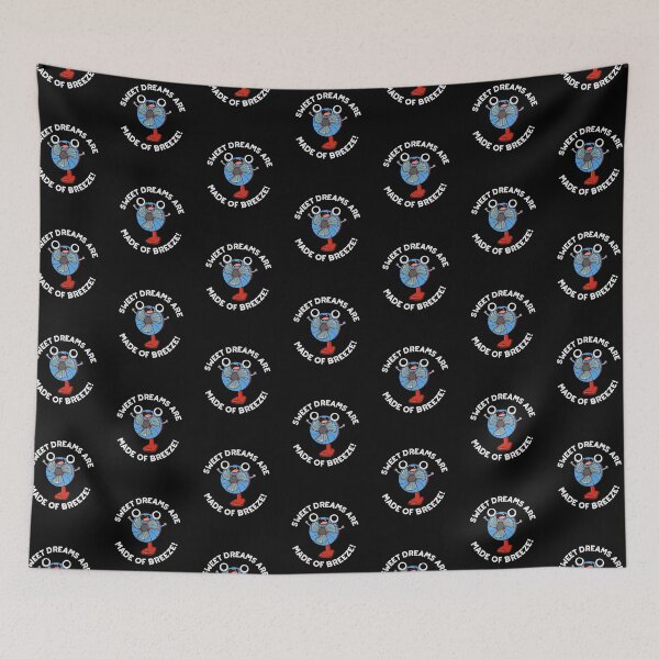 Item preview, Sweet Dreams Are Made of Breeze Funny Fan Puns (Dark BG) designed and sold by punnybone.