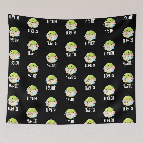 Item preview, Pea Shirt TShirt Funny Pea Puns (Dark BG) designed and sold by punnybone.
