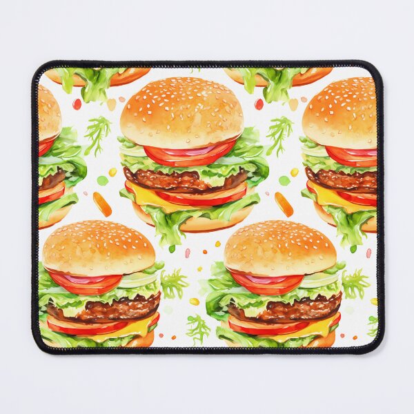 Item preview, Burger pattern designed and sold by Lexa Pix.
