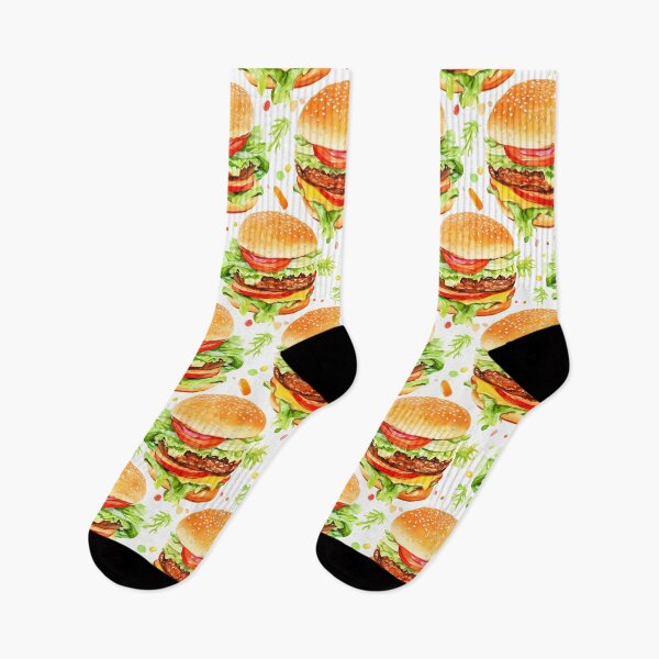 Item preview, Burger pattern designed and sold by Lexa Pix.