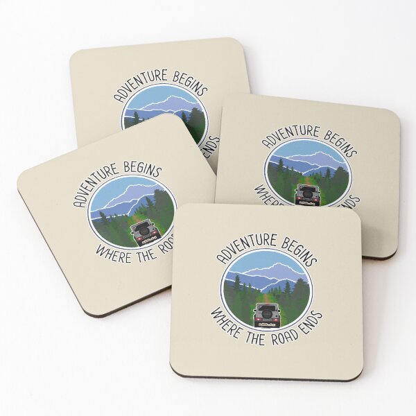 Item preview, Adventure Begins Where The Road Ends ~ Medium Grey designed and sold by ZookiniYellow.