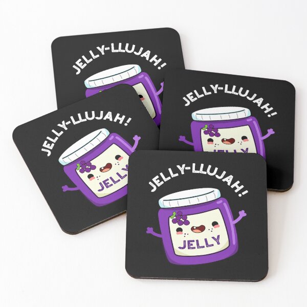 Artikelvorschau, Jelly-llujah Lustige Jelly-Wortspiele (Dark BG) entworfen und verkauft von punnybone.