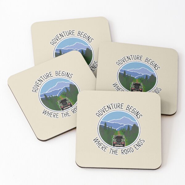 Item preview, Adventure Begins Where The Road Ends ~ Jungle Green designed and sold by ZookiniYellow.