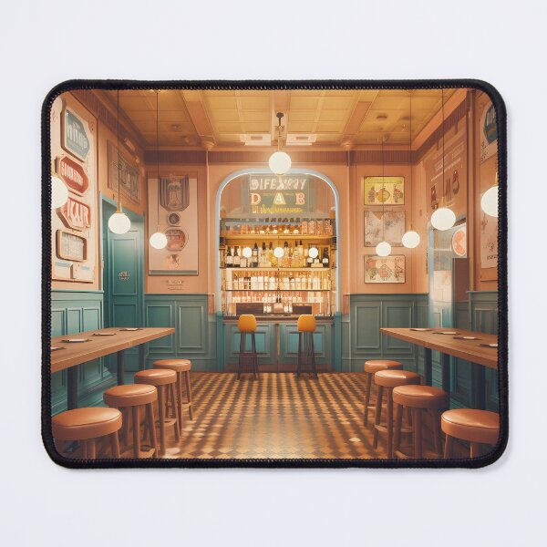 Item preview, Retro Parisian Brasserie - Old French Glamour Restaurants  designed and sold by PastelPalaceCo.