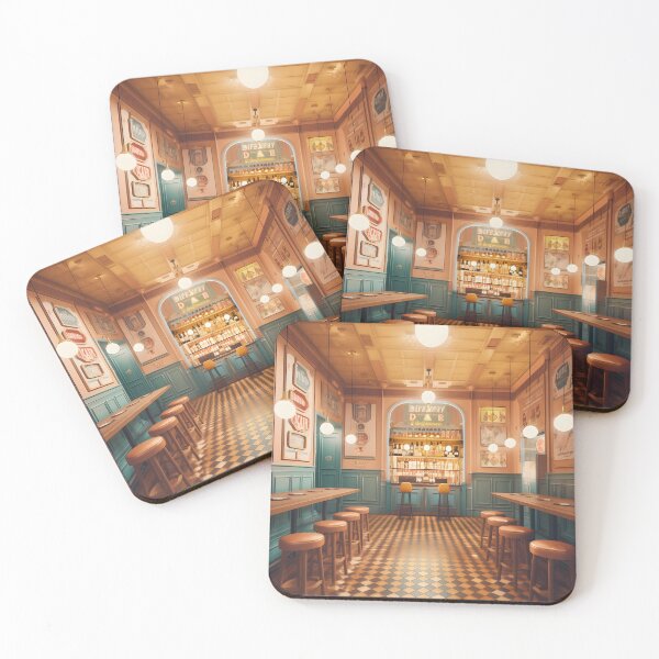 Item preview, Retro Parisian Brasserie - Old French Glamour Restaurants  designed and sold by PastelPalaceCo.