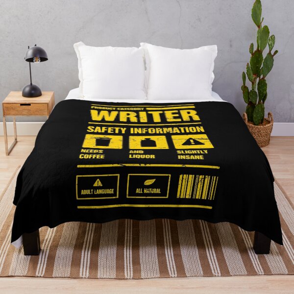 Item preview, Safety Information | Funny Novelist Writer Gift designed and sold by Jam Jar.