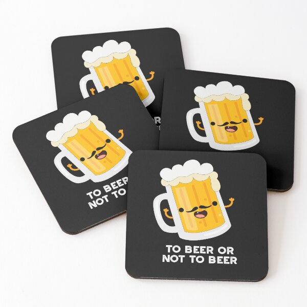 Item preview, To Beer Or Not To Beer Funny Drink Puns (Dark BG) designed and sold by punnybone.