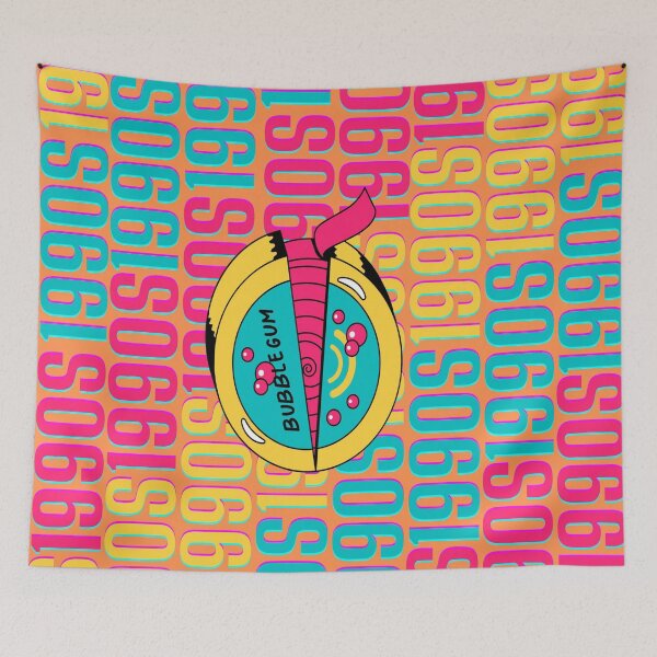Item preview, 1990s retro design 9 - Orange Background designed and sold by PunjabanJatti.