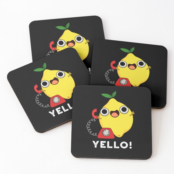 Item preview, Yello Funny Yellow Lemon Puns (Dark BG) designed and sold by punnybone.