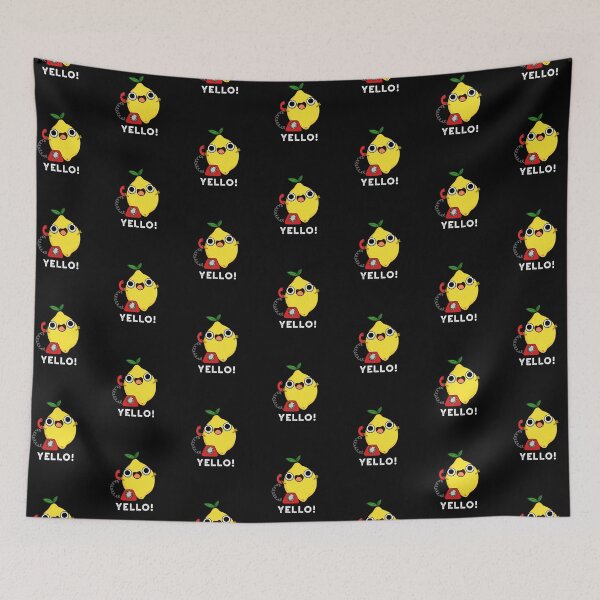 Item preview, Yello Funny Yellow Lemon Puns (Dark BG) designed and sold by punnybone.