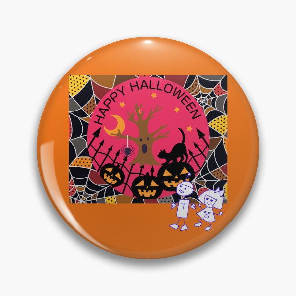 Item preview, HKo y TRobot en Halloween por Hidemi Woods designed and sold by HidemiGoods.