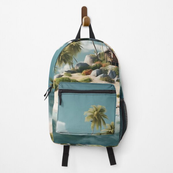 Item preview, Image of a small tropical island in the style of fantastic realism designed and sold by Pflugart.