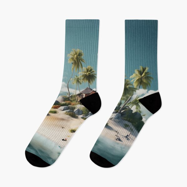 Item preview, Image of a small tropical island in the style of fantastic realism designed and sold by Pflugart.