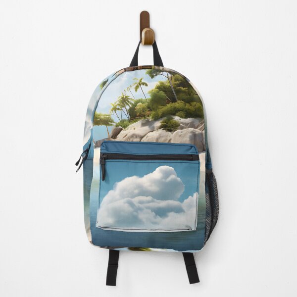 Item preview, Image of a small tropical island in the style of fantastic realism designed and sold by Pflugart.
