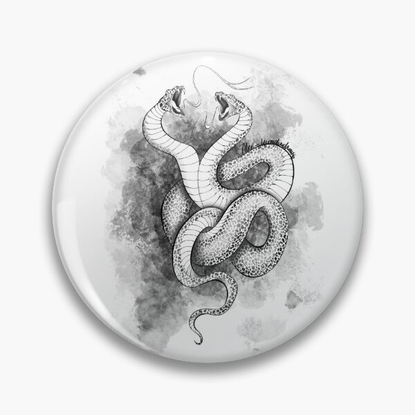 Item preview, Two headed snake designed and sold by AliceWonderdraw.