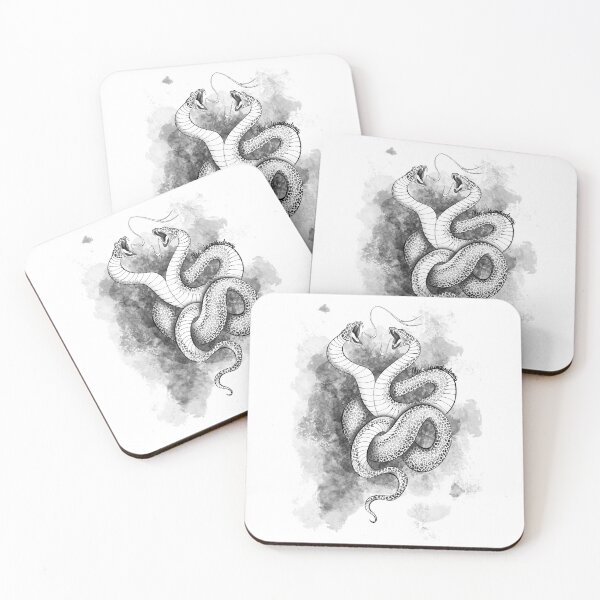 Item preview, Two headed snake designed and sold by AliceWonderdraw.