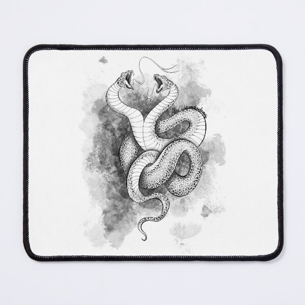 Item preview, Two headed snake designed and sold by AliceWonderdraw.