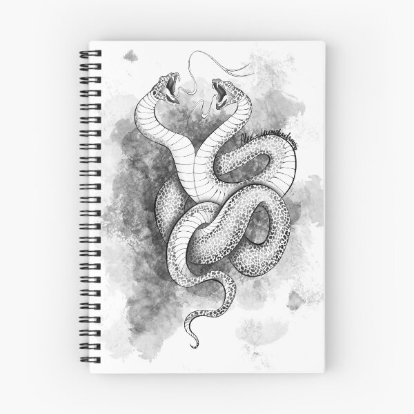 Item preview, Two headed snake designed and sold by AliceWonderdraw.