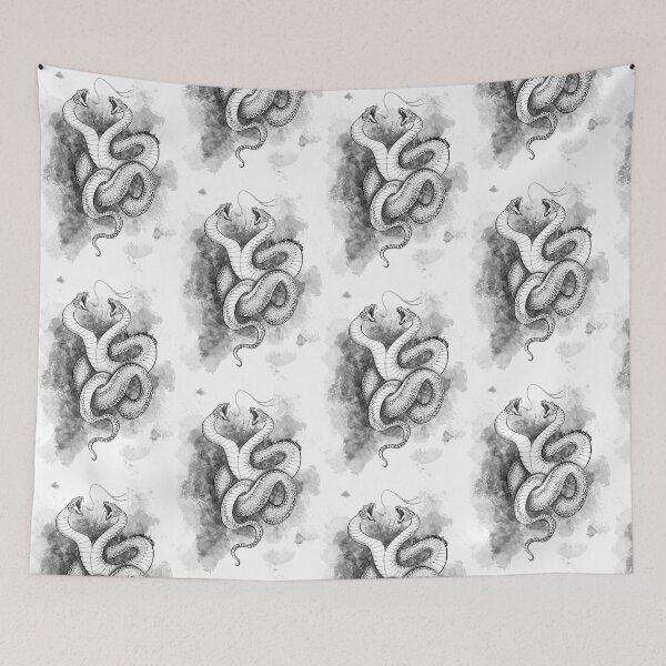 Item preview, Two headed snake designed and sold by AliceWonderdraw.