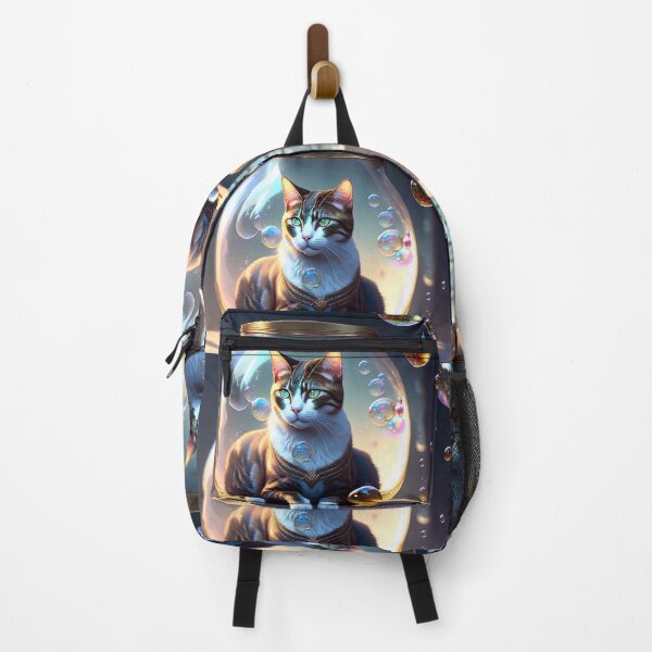 Item preview, Cat in a jar with bubbles designed and sold by M-Y-A-R-T-.