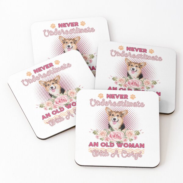 Item preview, Never undrestimate an old woman with a Corgi T-shirt funny dogs Shirt designed and sold by EagmianPheolea.
