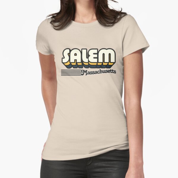 "Salem, Massachusetts Retro Stripes" Tshirt by retroready Redbubble