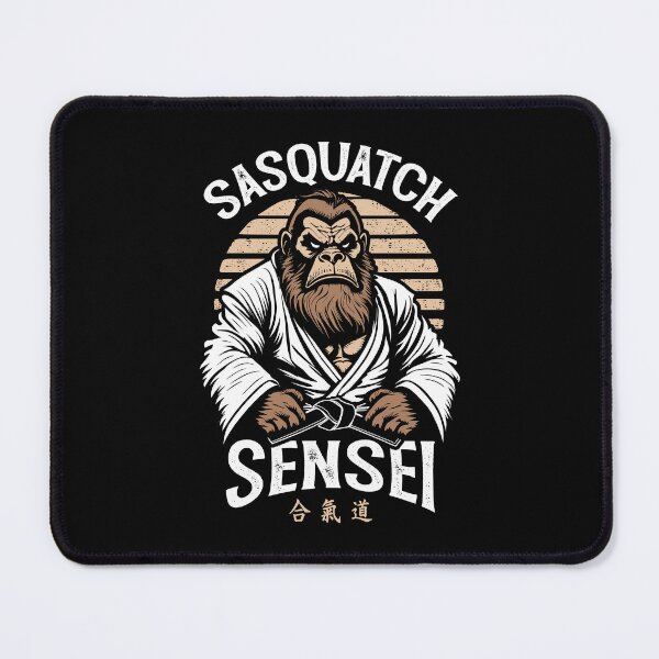 Item preview, Aikido Warrior Legend Sasquatch Sensei Bigfoot Martial Arts designed and sold by GrandeDuc.