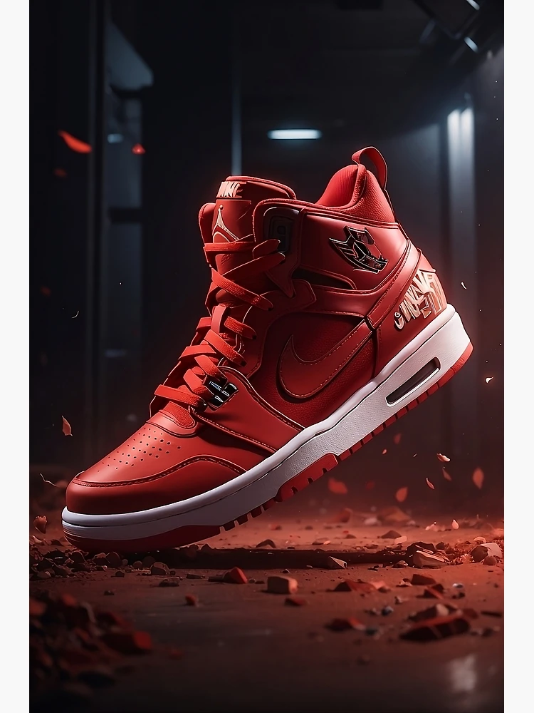 Cool red nike shoes best sale