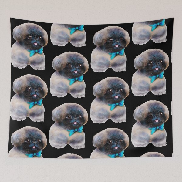 Item preview, Cute Pekingese puppy watercolour painting designed and sold by Funsize-Art.