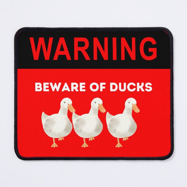 Item preview, Beware of Ducks Sign Danger Warning designed and sold by Reelyfishing.