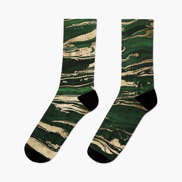 Item preview, Stylish Green Gold Abstract Marbleized Paint designed and sold by InovArtS.