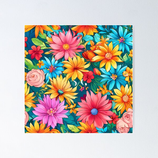 Item preview, Belleza floral floreciente: cautivador patrón de flores sin costuras designed and sold by cocomikozza.