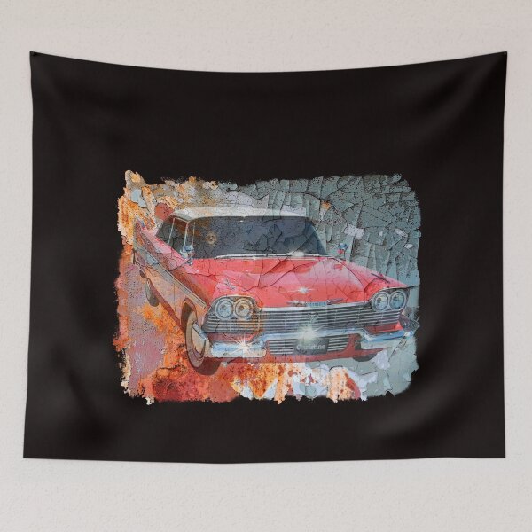 Item preview, 1958 PLYMOUTH FURY, VINTAGE ROD, CARS FOR TEE'S designed and sold by Barbara Jean Photo Art And Design.
