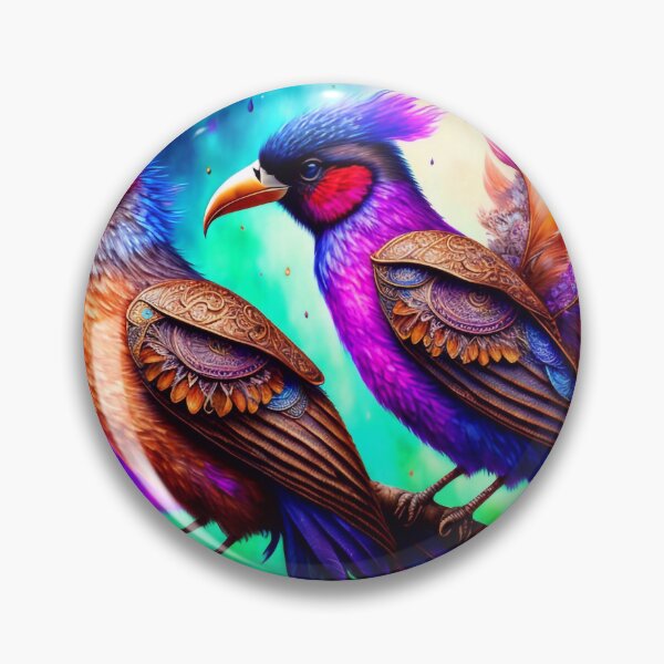 Item preview, Fantasy birds with beautiful feathers designed and sold by M-Y-A-R-T-.