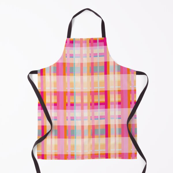 Item preview, Hot Pink Neon Orange And Turquoise Stripe Check Plaid Pattern designed and sold by IZiets.