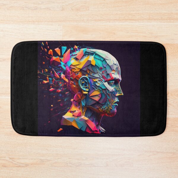 Item preview, Abstract Colourful Human Head, generative AI designed and sold by kayodeDesign.