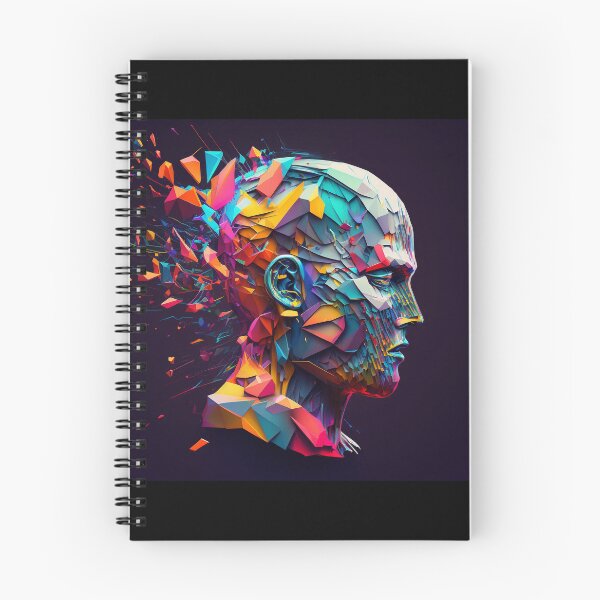 Item preview, Abstract Colourful Human Head, generative AI designed and sold by kayodeDesign.