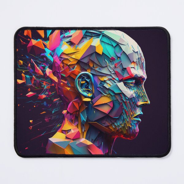 Item preview, Abstract Colourful Human Head, generative AI designed and sold by kayodeDesign.