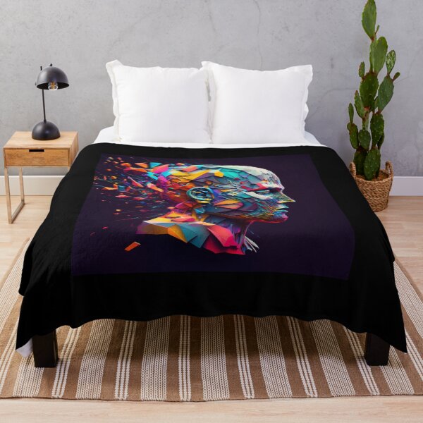 Item preview, Abstract Colourful Human Head, generative AI designed and sold by kayodeDesign.