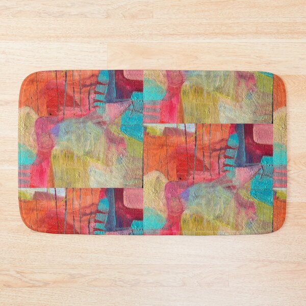 Item preview, Coral and Turquoise Abstract Painting  designed and sold by Beardsall-Art.