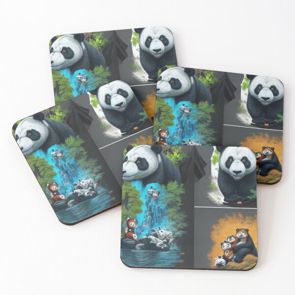 Item preview, Giant pandas art designed and sold by CreativityCurve.