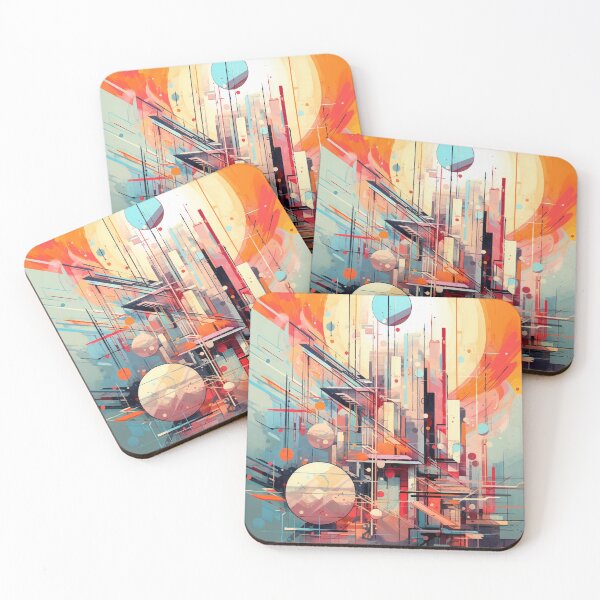 Item preview, Conceptual Expressionism Abstract Geometry Art designed and sold by Ujourney.