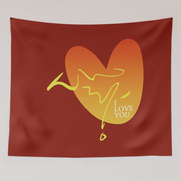 Item preview, Sarang and heart, love in Korean, hand-lettering, calligraphy v7-2. designed and sold by hojeong-art.